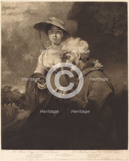 The Blind Beggar of Bednall Green, 1804. Creator: William Ward.