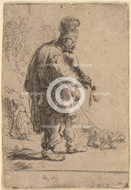 The Blind Fiddler, 1631. Creator: Rembrandt Harmensz van Rijn.