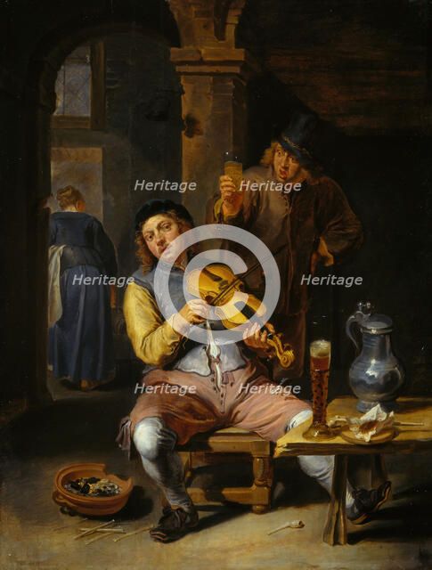 The Blind Fiddler, 1637-1677. Creator: Willem van Herp.