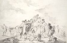 The blind guitarist (El ciego de la guitarra), ca. 1778., ca. 1778. Creator: Francisco Goya