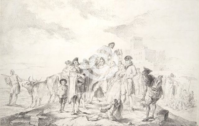The blind guitarist (El ciego de la guitarra), ca. 1778., ca. 1778. Creator: Francisco Goya.