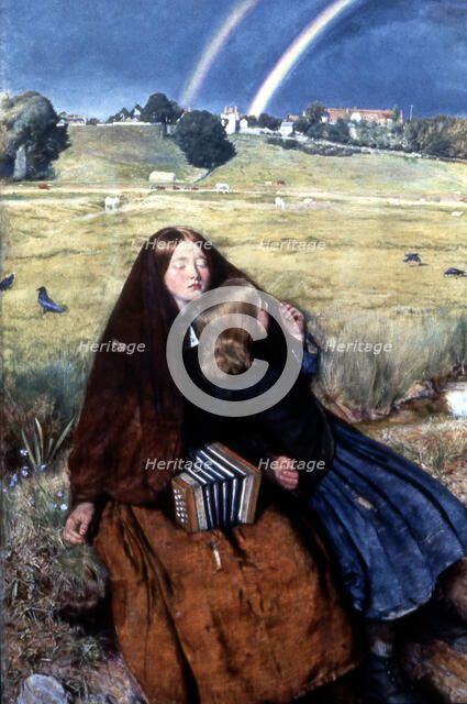 The Blind Girl', 1856. Artist: John Everett Millais