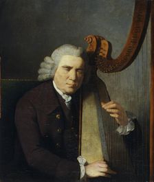 The Blind Harpist, John Parry (1710-1782), 1775-91. Artist: William Parry