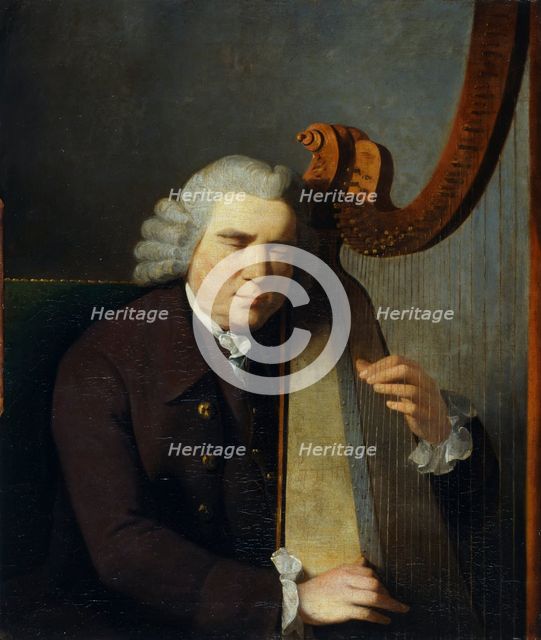 'The Blind Harpist, John Parry', (1710-1782), 1775-91. Creator: William Parry.