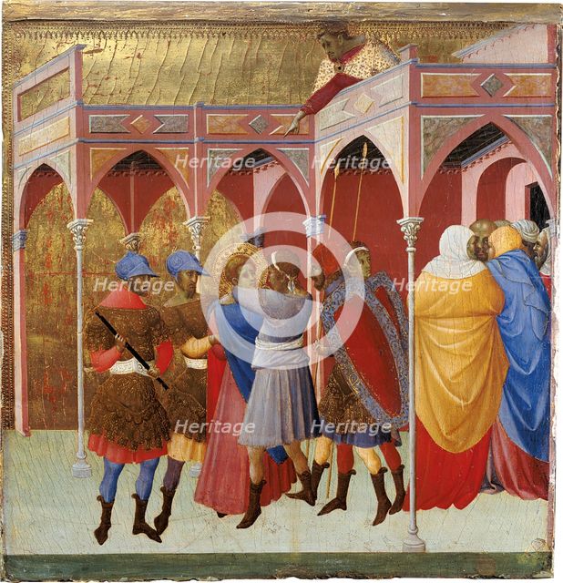 The Blinding of St Victor, c1351. Creator: Bartolommeo Bulgarini.