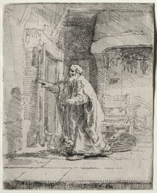 The Blindness of Tobit: The Larger Plate, 1651. Creator: Rembrandt van Rijn (Dutch, 1606-1669)
