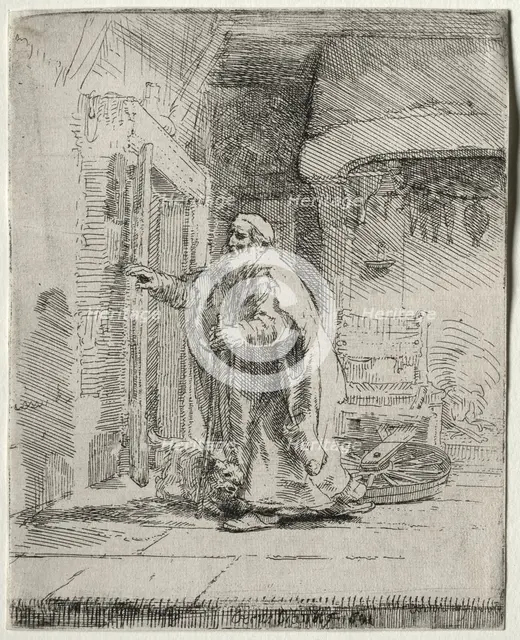 The Blindness of Tobit: The Larger Plate, 1651. Creator: Rembrandt van Rijn (Dutch, 1606-1669).