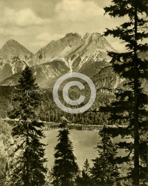 The Blindsee and the Fern Pass, Tyrol, Austria, c1935. Creator: Unknown.
