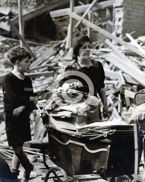 The Blitz, London, World War II, c1940-c1944. Artist: Unknown