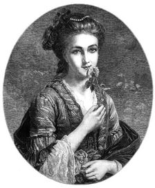 "The Blonde", by Schlesinger, in MacLean's Gallery, Haymarket, 1869. Creator: W Thomas