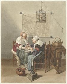 The bloodletting, 1776. Creator: Abraham Delfos
