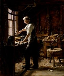 The Blockmaker, late 19th-early 20th century. Creator: Edgar Melville Ward