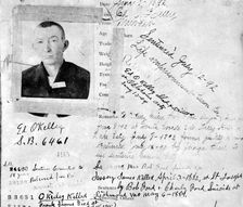 The blotter on the man who killed Robert Ford, c1892 (1954)