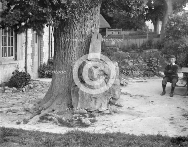 The Blowing Stone, Kingston Lisle, Oxfordshire, c1860-c1922. Artist: Henry Taunt