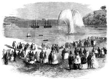 The Blowing Up of the Vanguard Rock at Plymouth on Friday, the 5th November, 1858. Creator: Unknown
