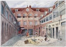 The Blue Boar Inn, Holborn, London, c1840. Artist: Frederick Napoleon Shepherd