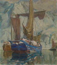 The blue Boat, Between 1925 and 1929. Creator: Anna Katarina Boberg