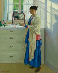 The Blue Gown, 1917. Creator: Harvey, Harold (1874-1941)