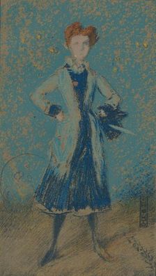 The Blue Girl c1874. Artist: James Abbott McNeill Whistler