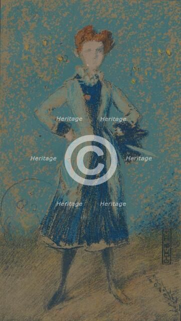 'The Blue Girl', c1874. Artist: James Abbott McNeill Whistler.