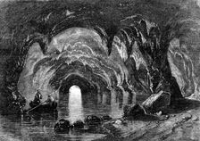 The Blue Grotto at Capri - from Mr. Albert Smith's New Entertainment, 1857. Creator: Richard Principal Leitch