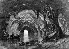 The Blue Grotto at Capri - from Mr. Albert Smith's New Entertainment, 1857. Creator: Richard Principal Leitch