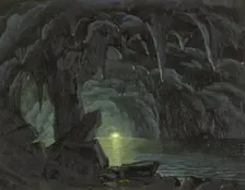 The Blue Grotto, Capri, 1857-1860. Creator: Albert Bierstadt
