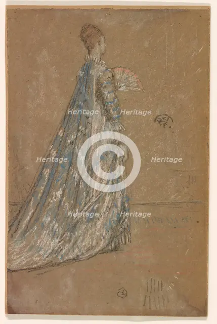 The Blue Dress, 1871. Creator: James Abbott McNeill Whistler.