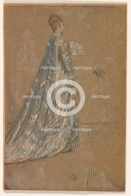 The Blue Dress, 1871. Creator: James Abbott McNeill Whistler.
