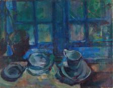 The Blue Kitchen, 1913. Creator: Ludvig Karsten