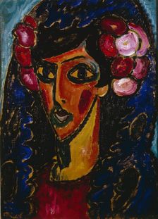 The Blue Mantilla, 1913. Artist: Javlensky, Alexei, von (1864-1941)