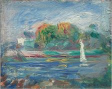 The Blue River, c. 1890/1900. Creator: Pierre-Auguste Renoir