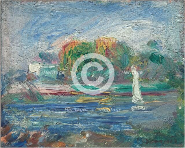 The Blue River, c. 1890/1900. Creator: Pierre-Auguste Renoir.