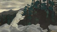 The Blue Tiger, about 1933-1937. Creator: Horace Pippin