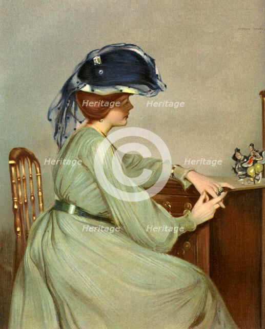 'The Blue Veil', 1904.  Artist: George Henry