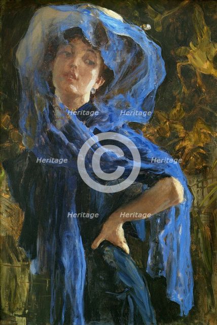 The blue veil, 1907.