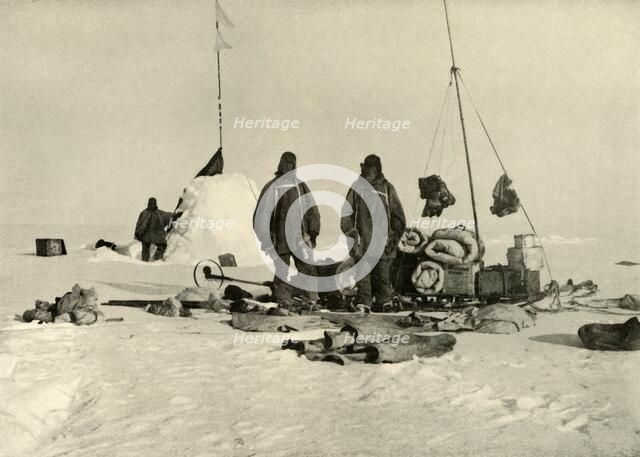 'The Bluff Depot', February 1909. Artist: Unknown.