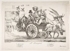 The Board of Censors Moves Out, 1822. Creator: Eugene Delacroix