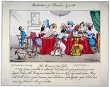 The board of Red cloth, City ladies admitted if extreemly Rich... 1827. Artist: SW Fores