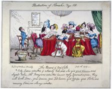 The board of Red cloth, City ladies admitted if extreemly Rich... 1827. Artist: SW Fores