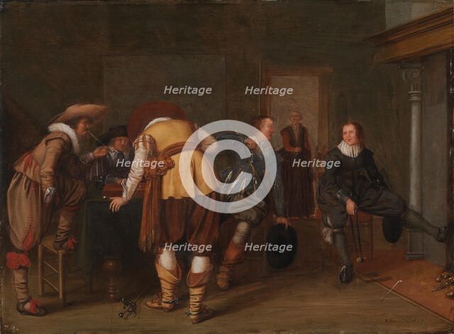 The Board Game Players, 1629. Creator: Pieter Symonsz Potter.