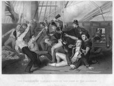 The boarding of HMS Chesapeke by the crew of HMS Shannon 1813