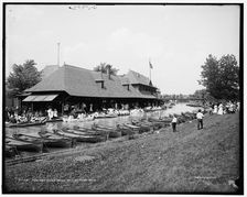 The Boat house, Belle Isle Park, Detroit, Mich., c1908. Creator: Unknown