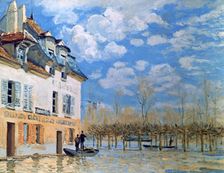 The Boat in the Flood, Port-Marly 1876. Artist: Alfred Sisley