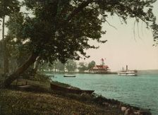 The Boat-landing, Lake Chautauqua, New York, c1898. Creator: Unknown