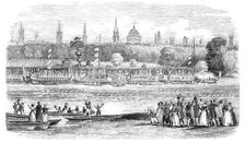 The Boat Race, 1844. Creator: Unknown