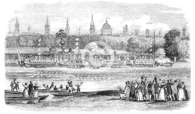 The Boat Race, 1844. Creator: Unknown.