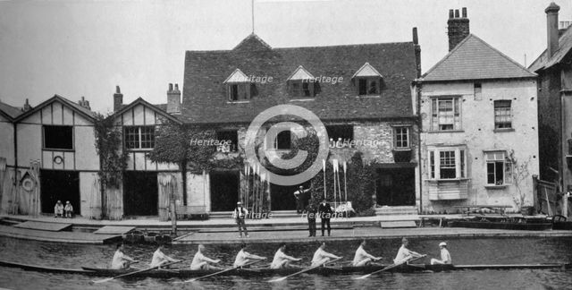 'The Boathouse After Reconstruction, 1909', 1935. Artists: Mr Mundy, Hills and Saunders.