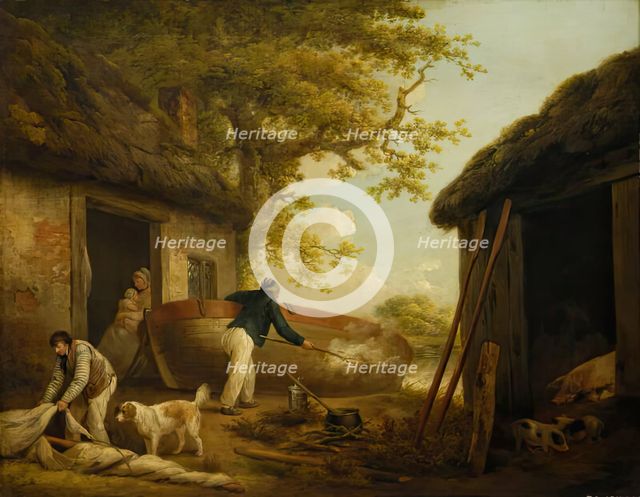 The Boatman's House. Creator: George Morland.