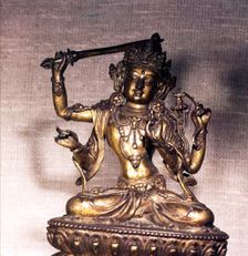 The Bodhisattva, Manjusri, Gilt-Bronze, Yung-Lo Period, c1403-1424